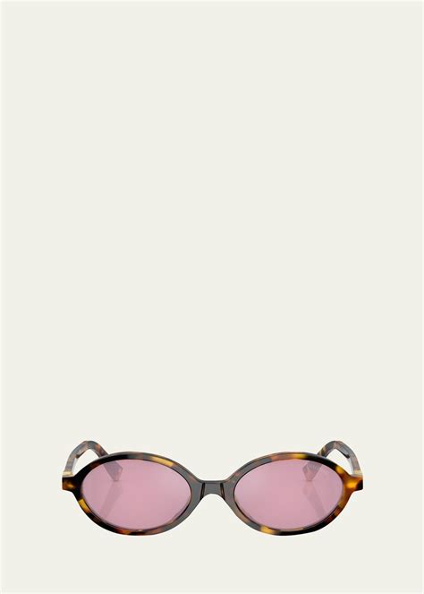 miu miu oval sunglasses